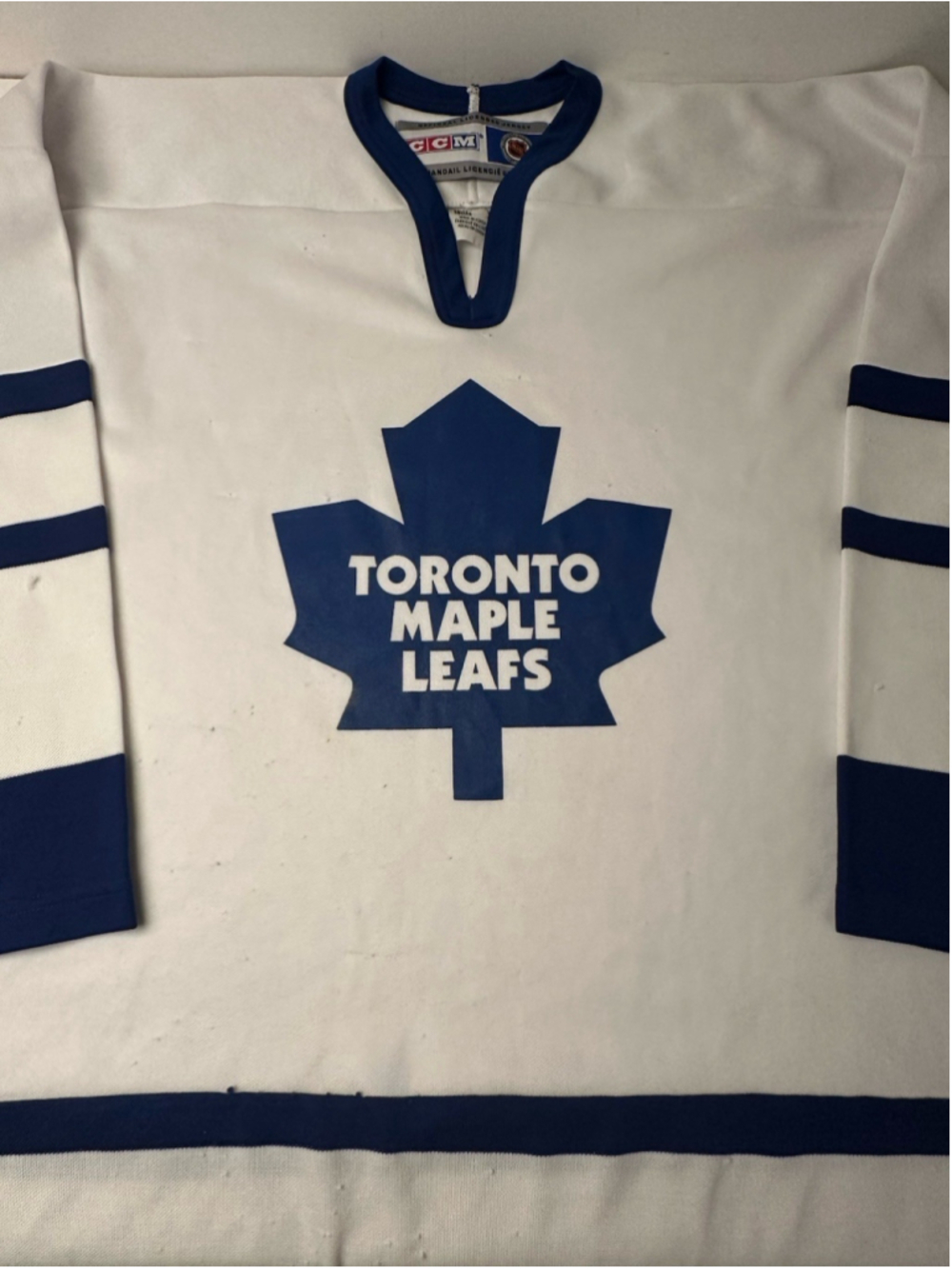 Vintage Toronto Maple Leafs Jersey CCM White Home NHL Hockey Mens XL Made in Kor